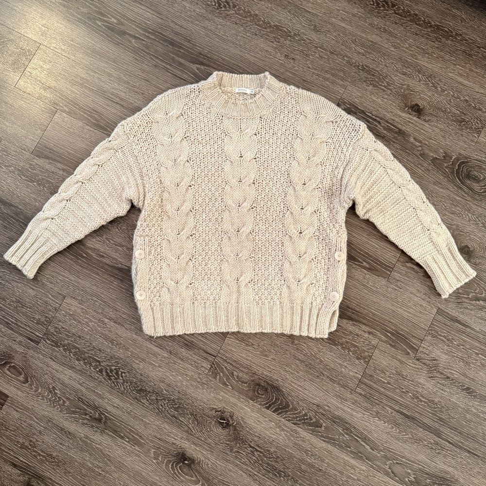 Mersea Topanga Cable Crewneck Sweater